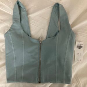 Abercrombie zipper workout top, XS - NWT